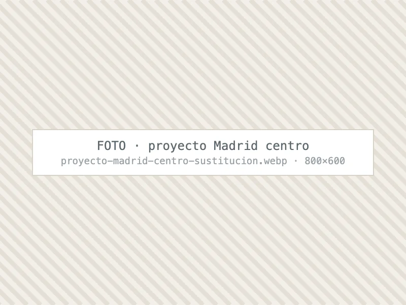 Sustitución de caldera de gas por aerotermia en un piso del centro de Madrid